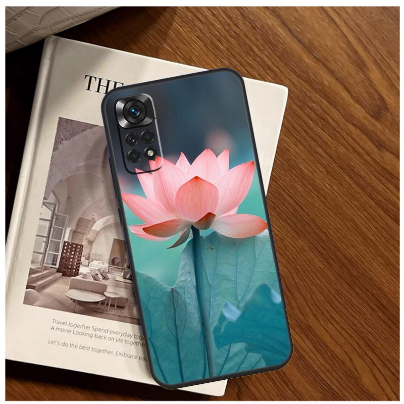 Summer Lotus Case For Xiaomi Redmi Note 14 9 10 11 12 13 15 Pro Plus Cover For Redmi 15 C 14C 12C 10C 13C