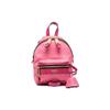 Moschino Letter Print Zipper Closure Cotton Polyester Backpack Women Backpack Purple Red A760382681207