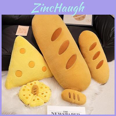 Entzückendes realistisches Baguette-Brot-Kissen Plüschkäse-Spielzeug für gemütliches Bett oder Sofadekor