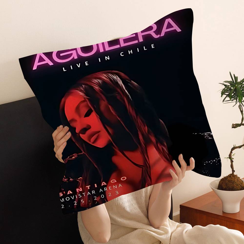 Christina Aguilera Singer Pillow Cushion Cover Pillowcase Living Room Sofa Home Decor Customized