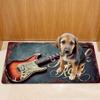1PC Juitar Kitchen Rugs Non-Slip Home Door Mats Pop Design Bathroom Rugs Bath Mat Carpet for Home Sink Laundry Decor