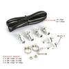 Universally Baffled Aluminum Oil Catch Can Tanks 2-Port Reservoir with Drain Valves Breather Cylinders Filter