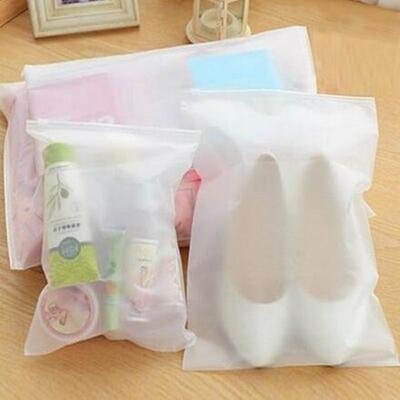 10pcs Waterproof Plastic Pouch Bag Organizer Packaging Bags Travel Storage Bag Luggage Shoes Cloth Suit Makeup Packing Pouch Bag