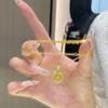 Vietnam Sand Gold Six-Character Mantra Necklace with Imitation Gold Round Eight Treasures Pendant
