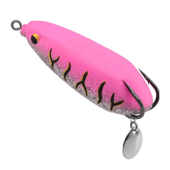 

25g 86mm Frog Baits Vivid Pattern Easy to Throw 3D Eyes Thunder Fishing