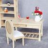 1/12 Dollhouse Mini 2-drawer Dinning Table Furniture Model Kitchen Scene Decor