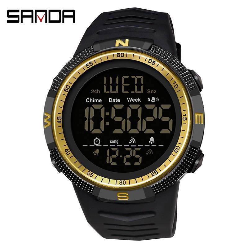 Sanda Luminous Waterproof Sport Wristwatch - Fashionable, Simple, Versatile, and Perfect for Students.