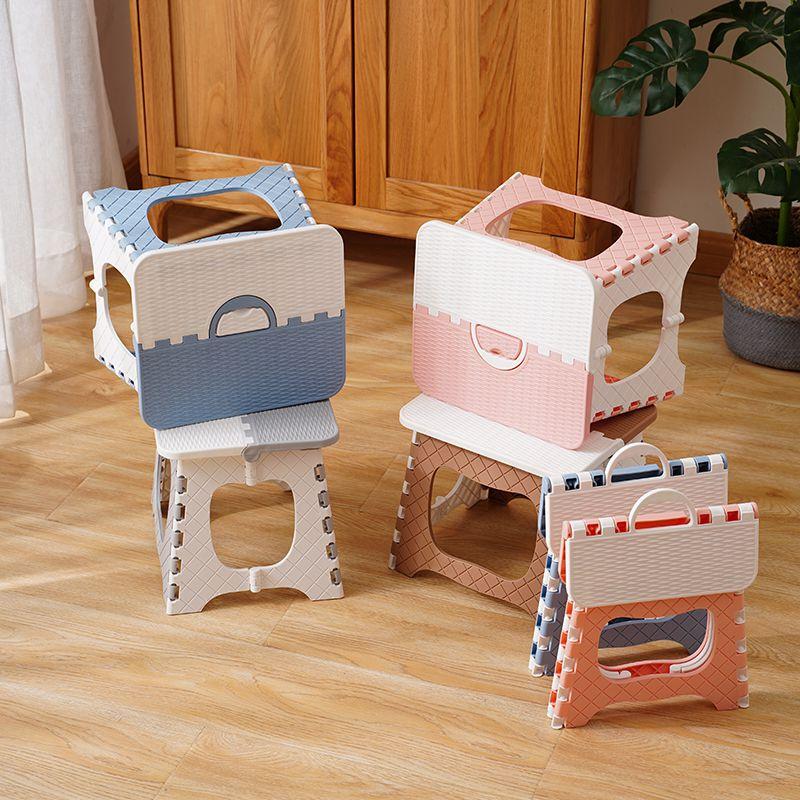 Multi Folding Plastic Purpose Step Stool Sturdy Seat Home Portable Camp Chair