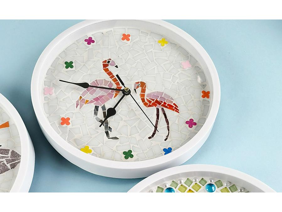 DIY Handmade Wall Clock Kit – Creative Collage for Children and Adults