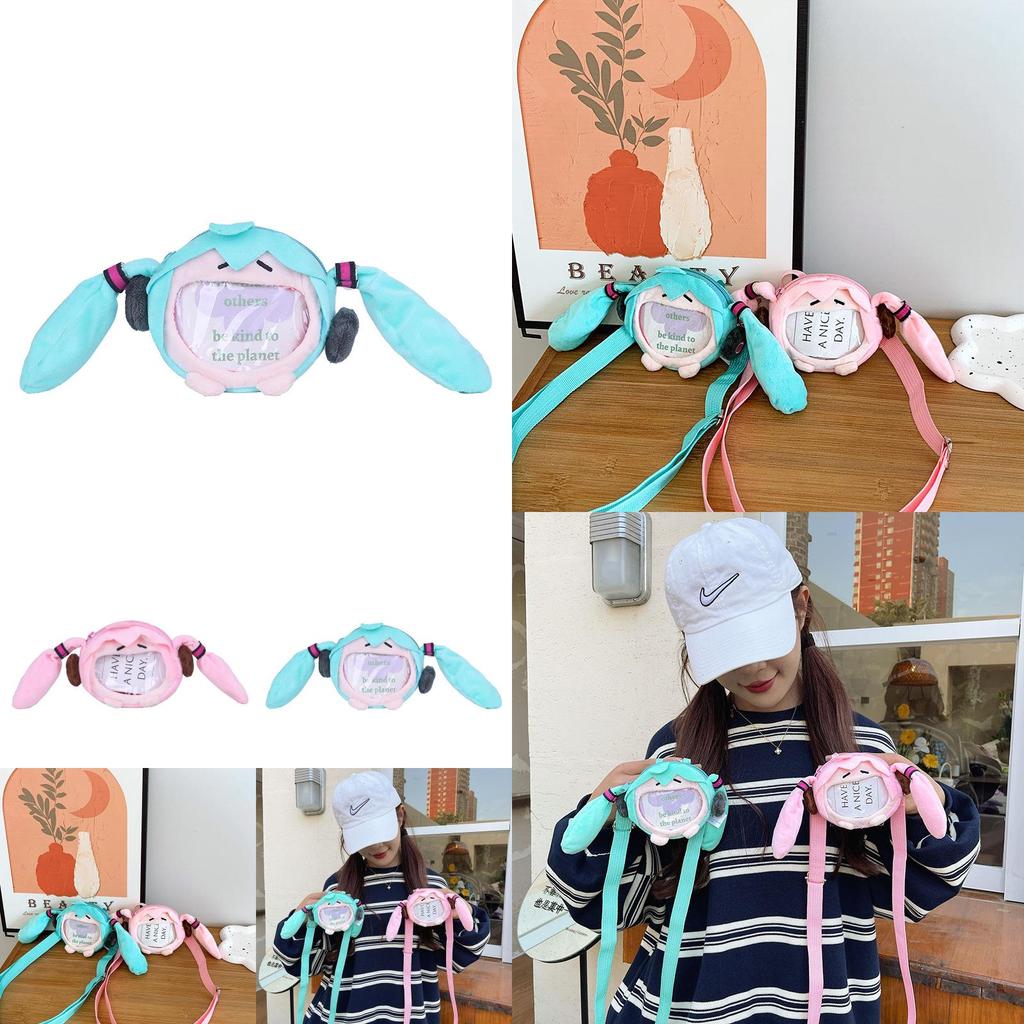 Hatsune Miku Plush Childrens Earphone Case With Breathable Lightweight Storage For Kids Gift