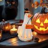 2025 Halloween Ghost Dog Figurine Glowing In The Dark Spooky Resin Ghost Animal Statue Halloween Table Centerpieces Decoration