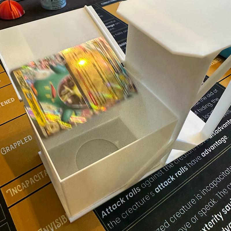 Sammelkarten-Scanner-Ständer mit Handyhalter, Kartenbox, MTG-Karten, Kunststoff-Organizer, Einfache Kartenscans, Preisprüfung, Universal