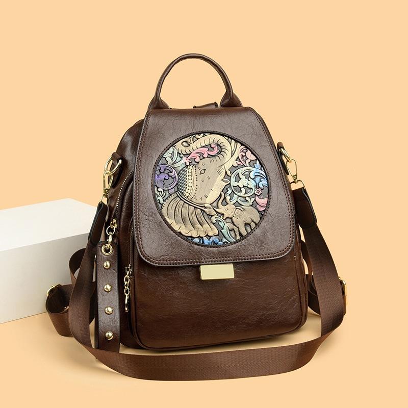 Dual-shoulder Bag - Elegant Women's Backpack - Large Capacity Multi-purpose Travel Bag Casually