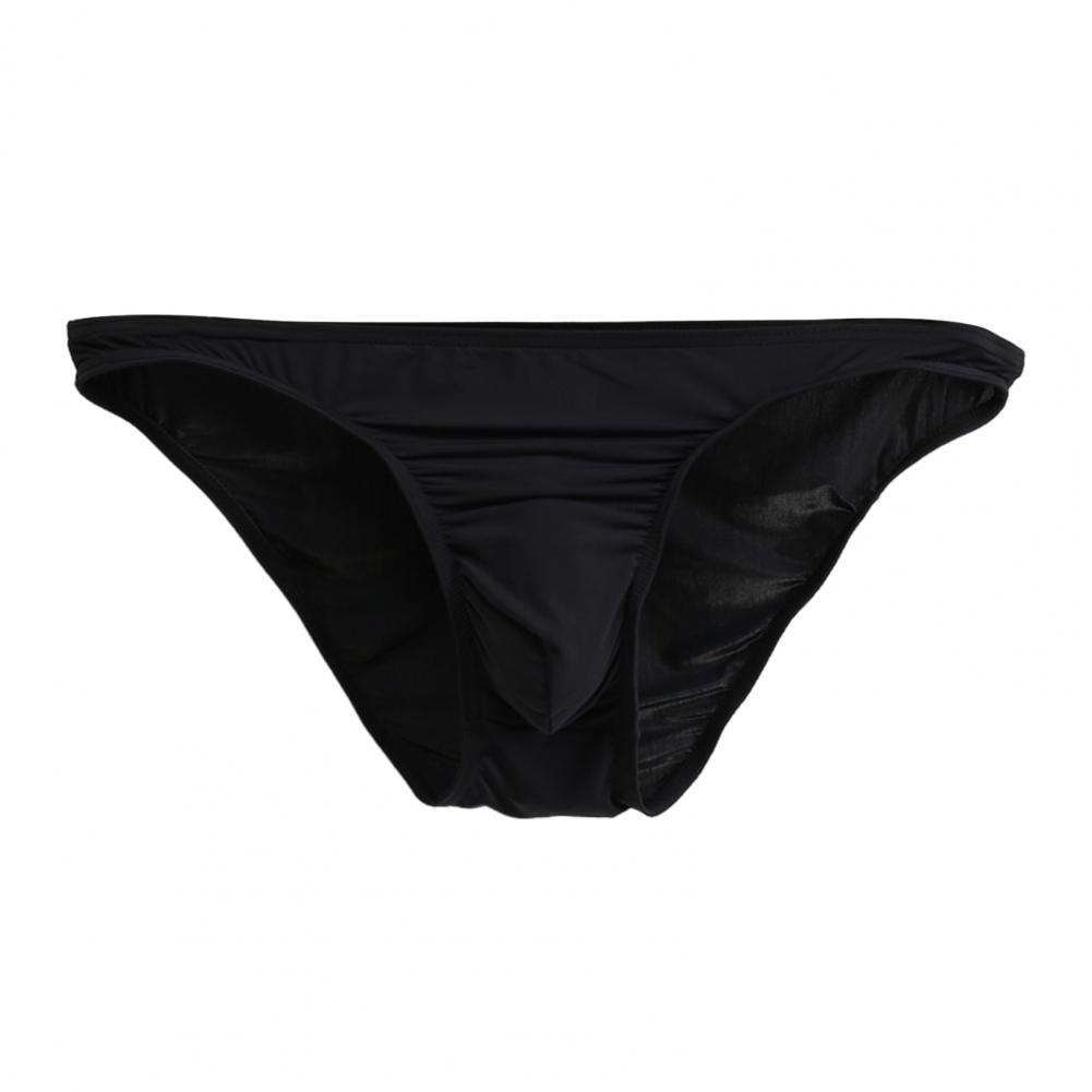 Men Summer Briefs 3D U-convex Low-rise U-convex Thin Panties Single Color Three-dimensional Pouch Underwear