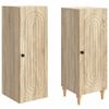 Cabinet Set 2 pcs Sonoma Oak Wood Material