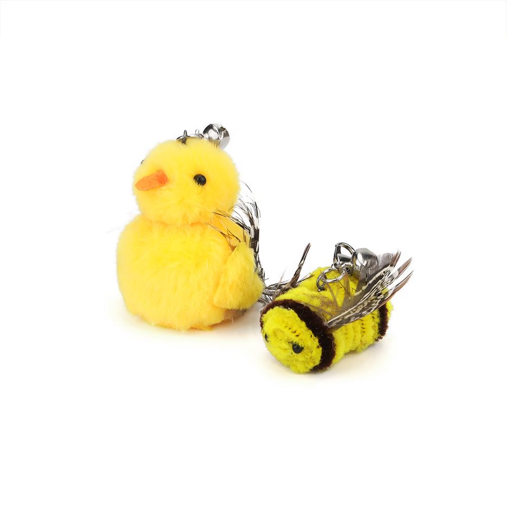 Small Accessories For Cat Toy Butterfly Tease Cat Stick Feather Kitten Interactive Play Pet Toy