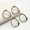 Optical Glasses Frame Women Men Round Oversized Eyeglasses Frames Metal Spectacles Clear Lenses Glasses Women