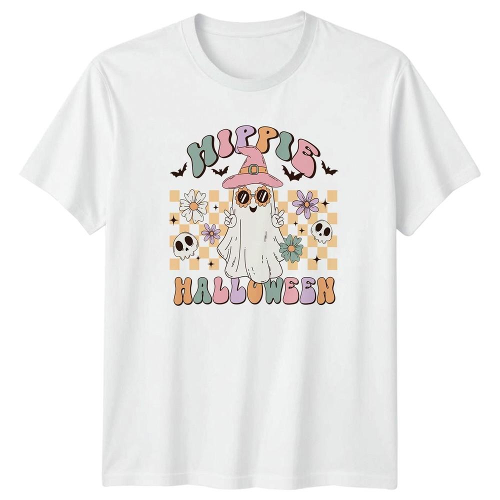 Hippis Halloween TShirt Groovy Ghost Halloween Halloween Gift For Him And Her