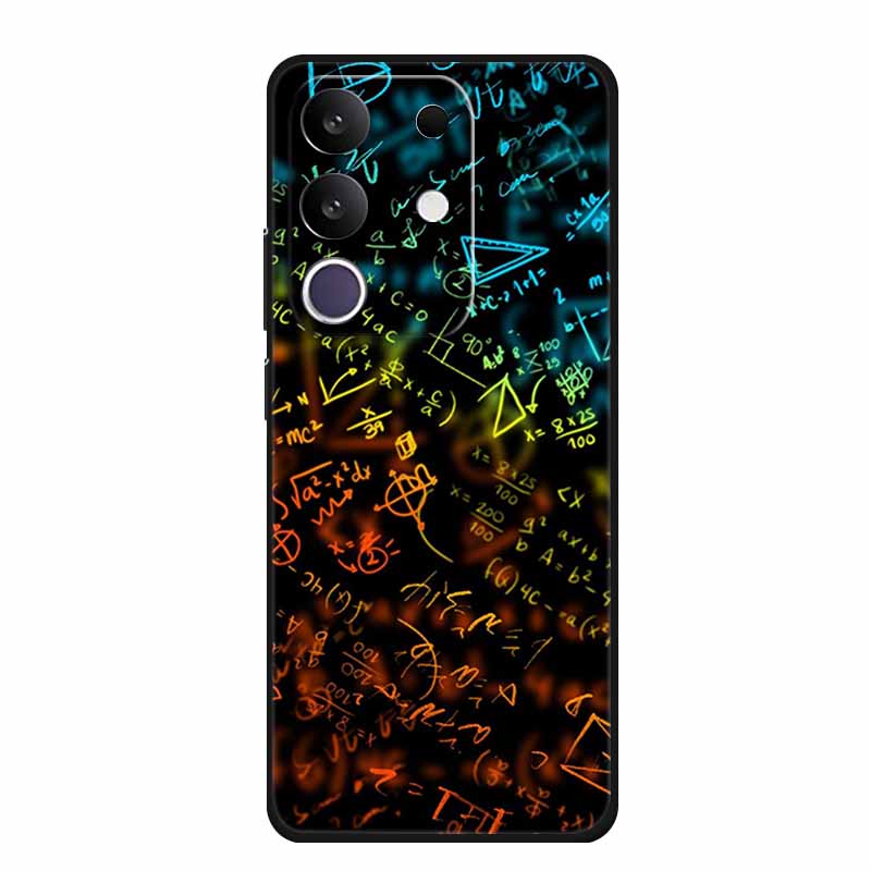 Cartoon Case For Vivo T4x 5G Case Soft TPU Black Silicone Back Cover For Vivo Y300T Y29 4G Phone Case Fundas Shockproof Coque