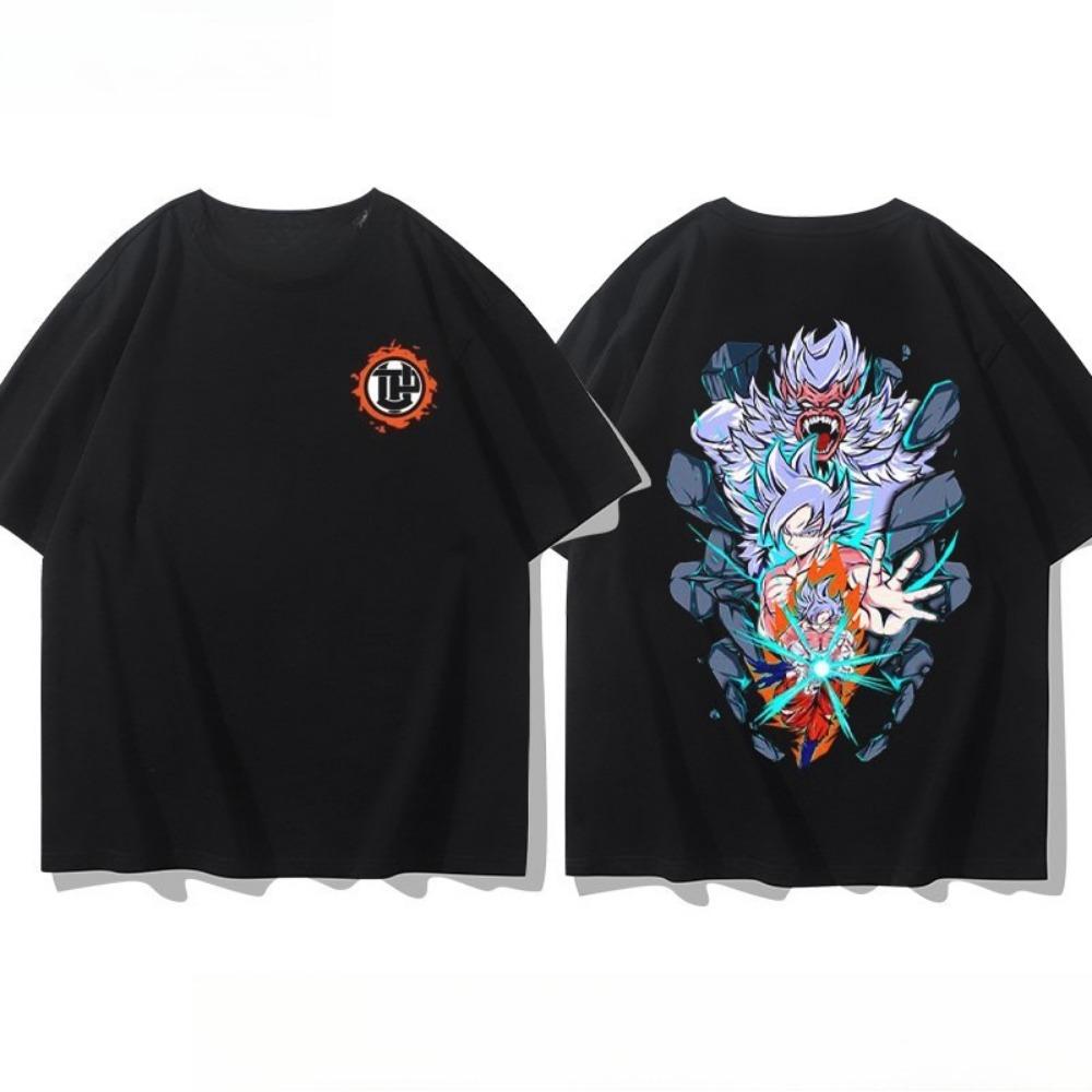 

Super Saiyan Print Pattern T-shirt Casual Short-sleeved T-shirt Casual and Comfortable Parent-child Outfit S