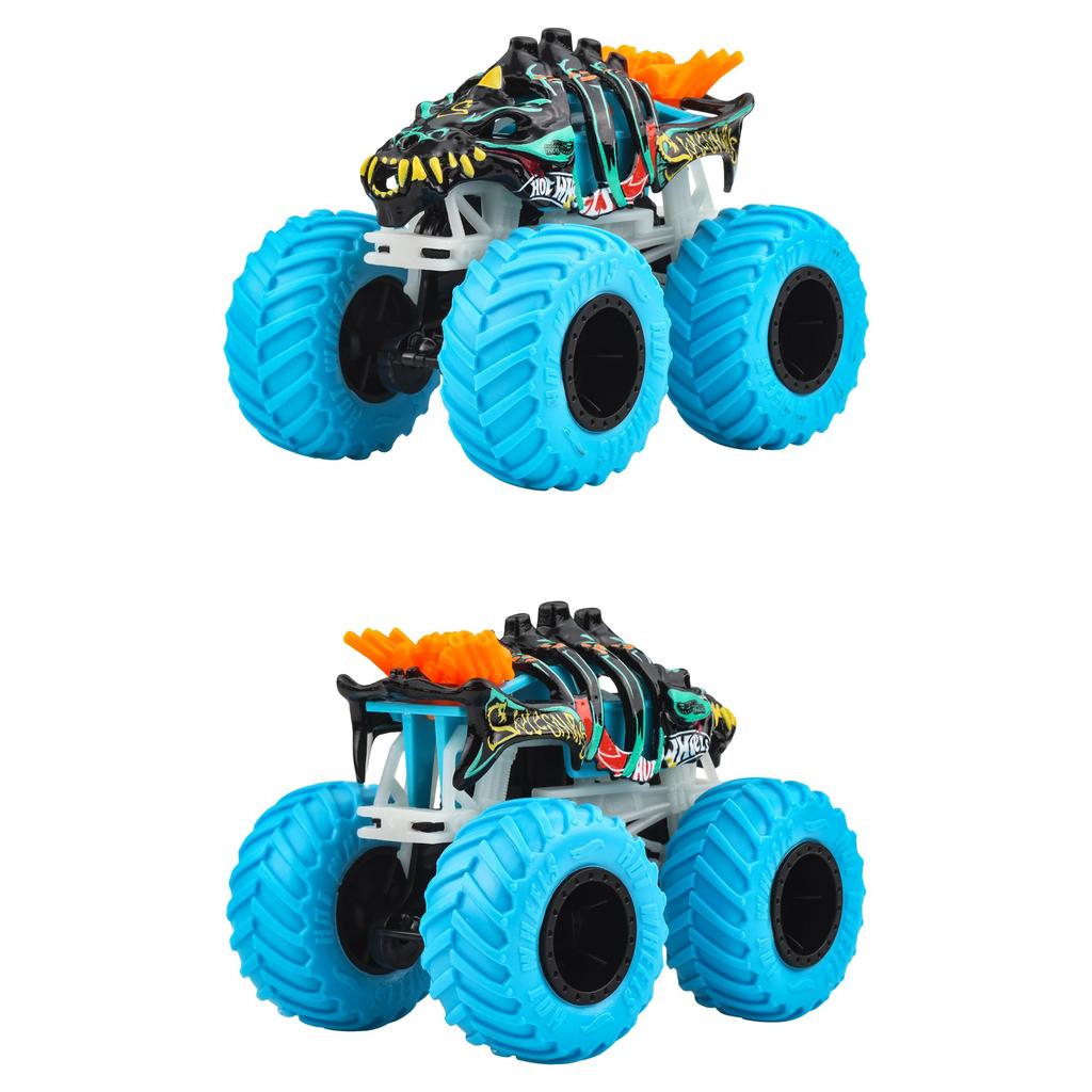 Hot Wheels Light-Up! Monster Truck Assortment Vehicle Toys, 6-Car Box Set, Ages 3+, Multi-Purpose, 986C-JFX08
