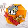1 pz Ombrello Pieghevole Apri/Chiudi Automatico Tom & Jerry, Struttura a 8 Stecche Antivento, Ombrello da Viaggio Leggero per Donna/Uomo,a0902094