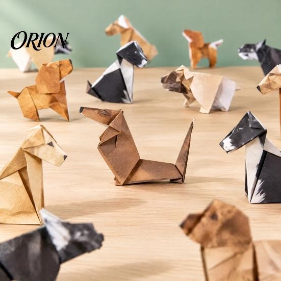 3D Animal Paper Folding Origami Craft Kit, DIY Cat Dog Set with Instruction, Handmade Desktop Decoration Fun Screen?Free Art Activity, Creative