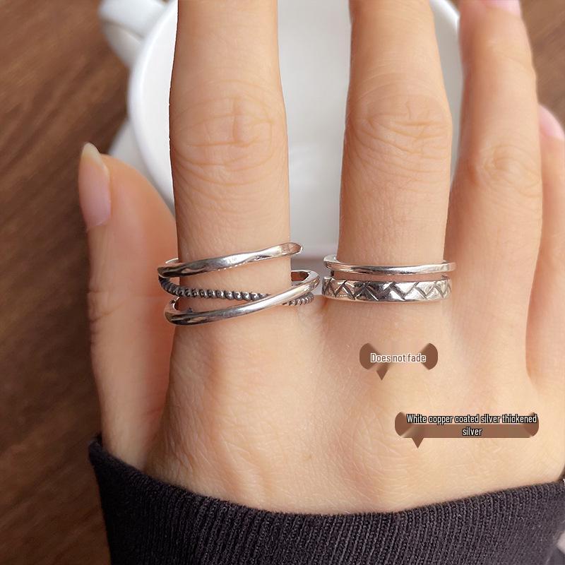 Lan Zhi Koreanischer Stil 925 Sterling Silber Verstellbarer Ring für Damen