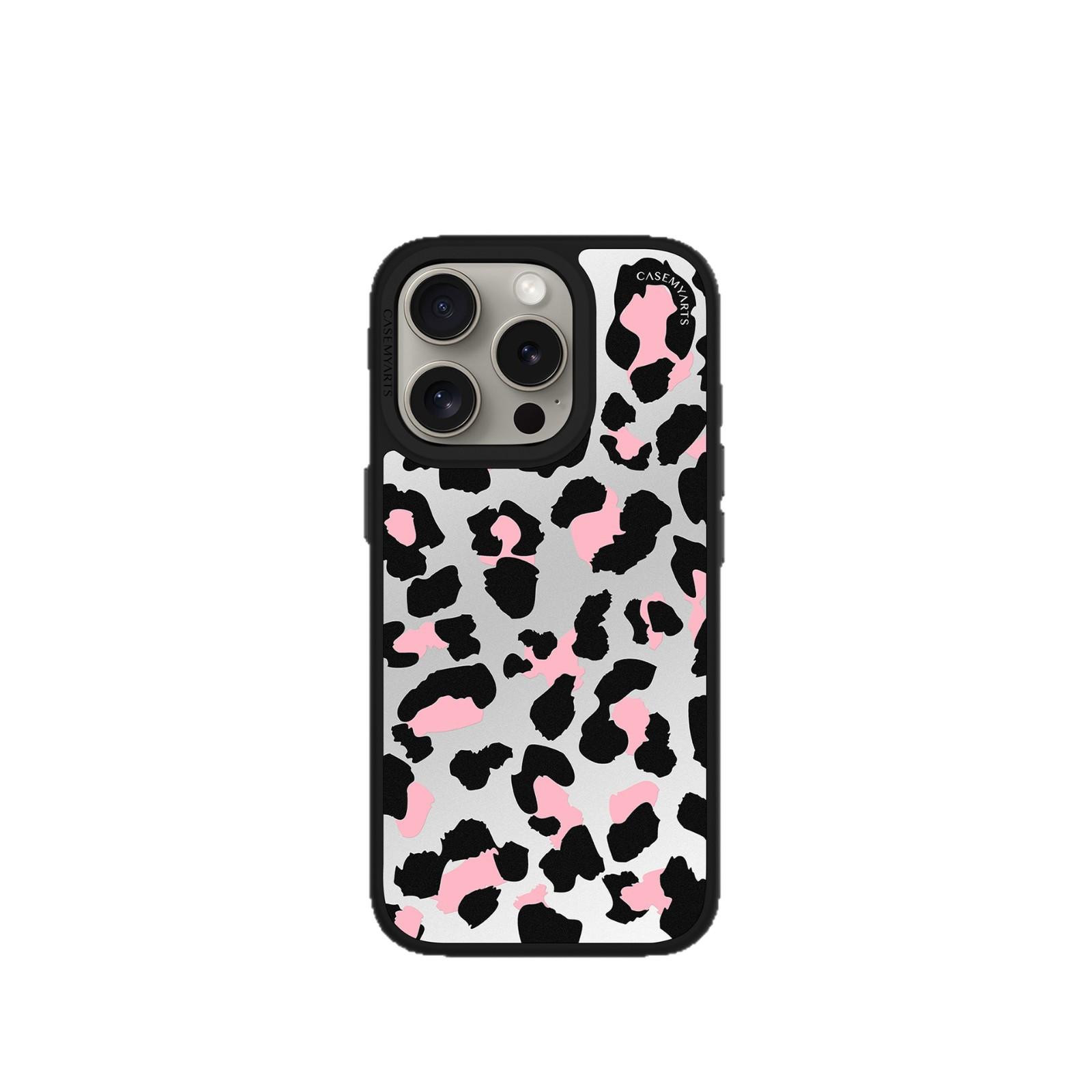 

Pink Silver Leopard for Mobile Phone Case for IPhone16promax for 14 for Apple 15 Protective Case Niche Creative Art For Apple 11