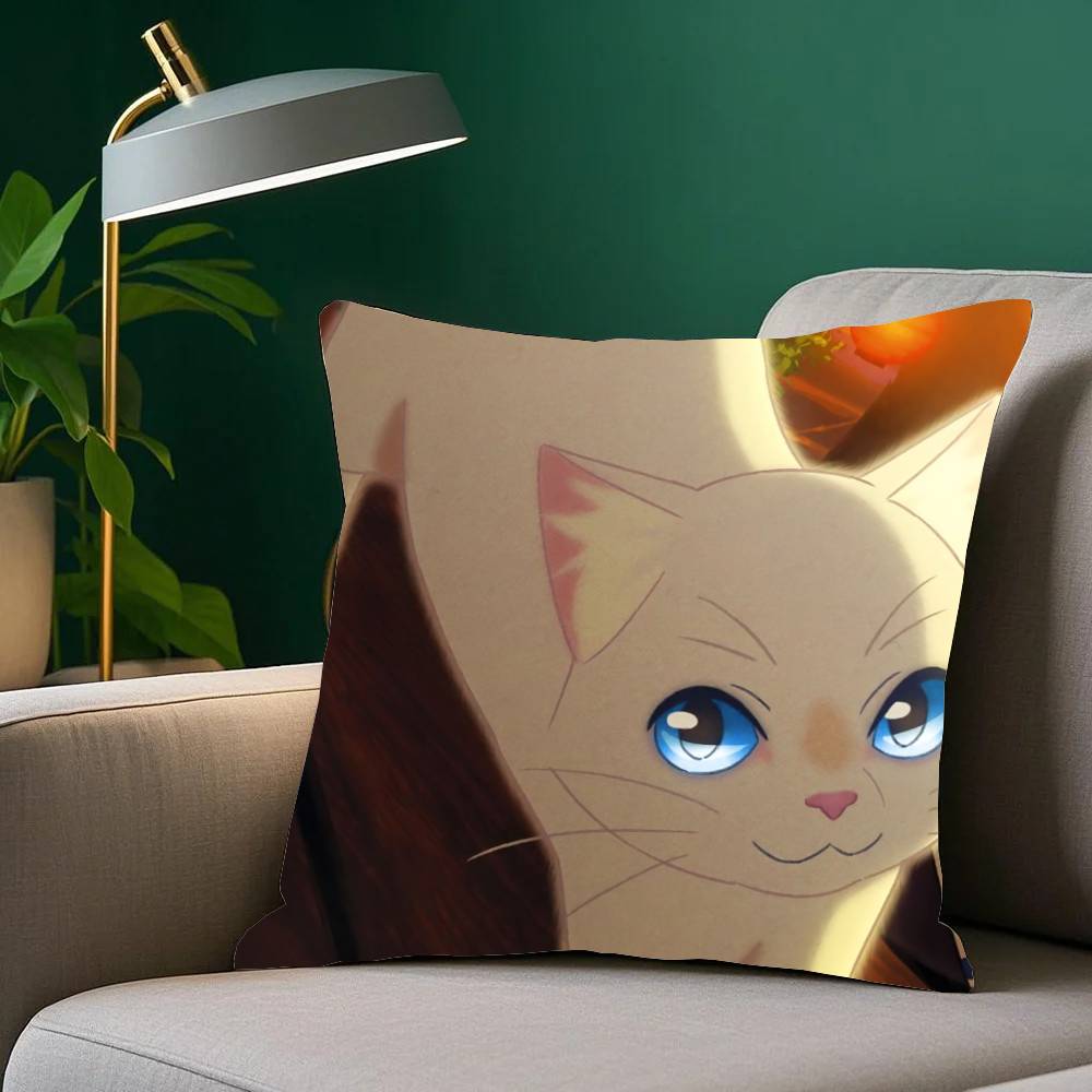 Anime Movie A W-Whisker Away Pillow Case Fashion Square Pillowcase Bedroom Sofa Room Ins Decoration Leisure
