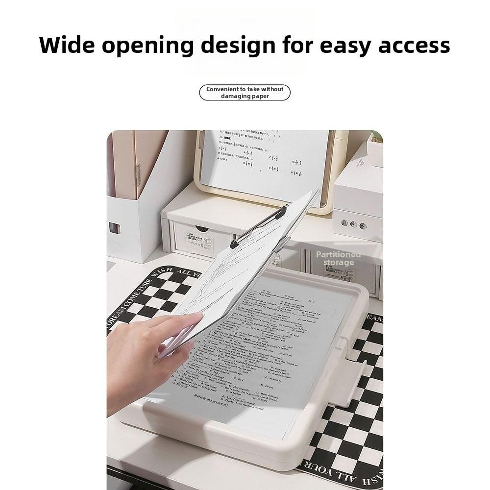 Double Layer A4 Clipboard Large Capacity Document Folder Document Organizer  Exam Use