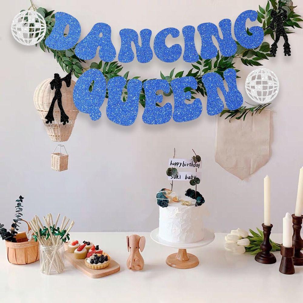 Blått Glitter Mamma Mia Bursdag Bryllupsfest Jenter