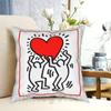 Pillow Case Printed Home Soft DIY Pillow Cover Heart Love Dancing Doodles Dancingheart