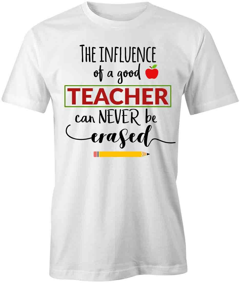 THE INFLUENCE OF A GOOD TEACHER TShirt Tee Short-Sleeved Cotton SCHOOL S1WCA952 XXXXL