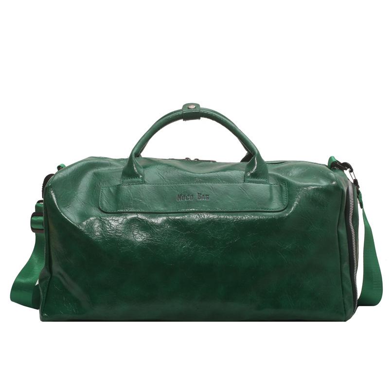 

Унисекс фитнес-саквояж из ПУ кожи для бизнеса, йоги или плавания - Большая вместимость, ручной/наплечный стиль зелёный