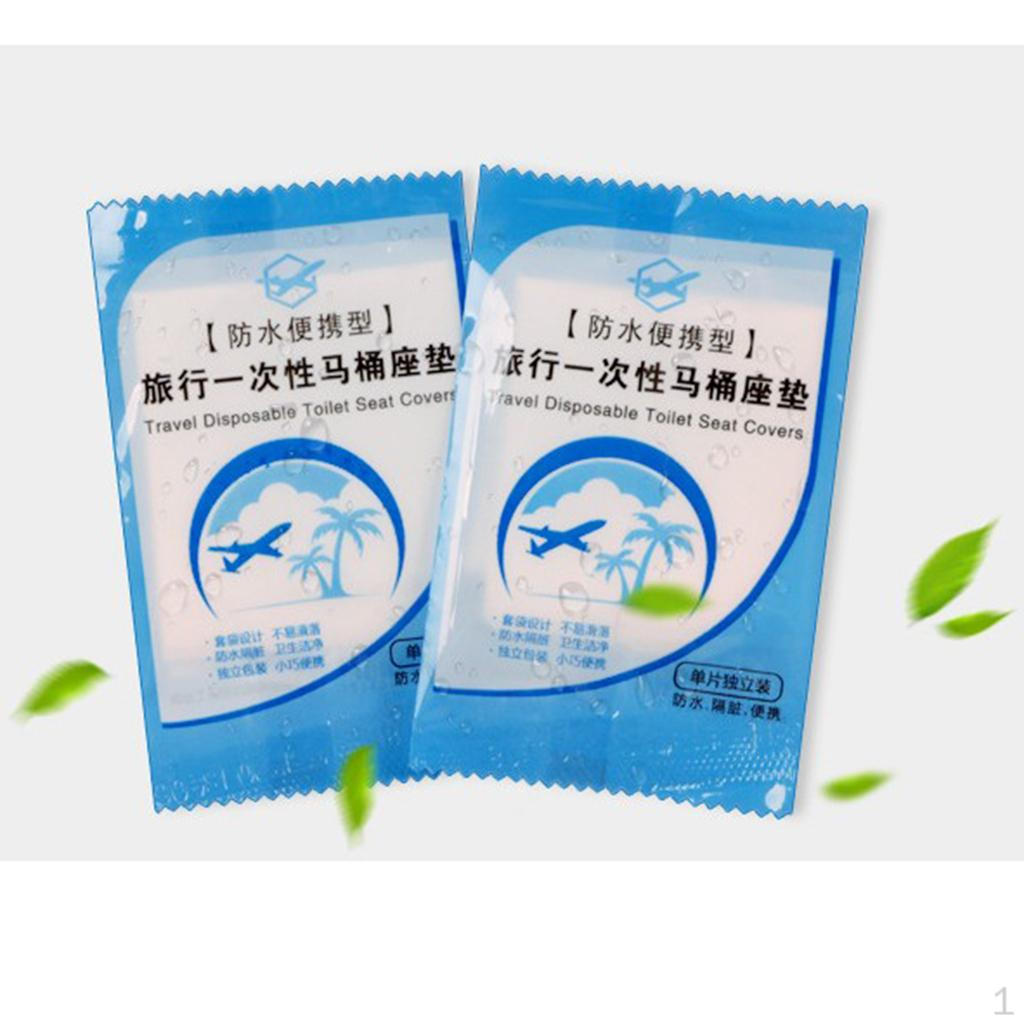 Travel Toilet Seat Covers, Pack of 50, Disposable and Flushable Accessories, for Kids &