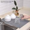 Bar Counter Coaster Dish Drying Mat Silicone Drain Pad