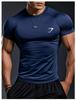 GYMSHARK Men's Quick-Dry Breathable Compression Short Sleeve T-Shirt
