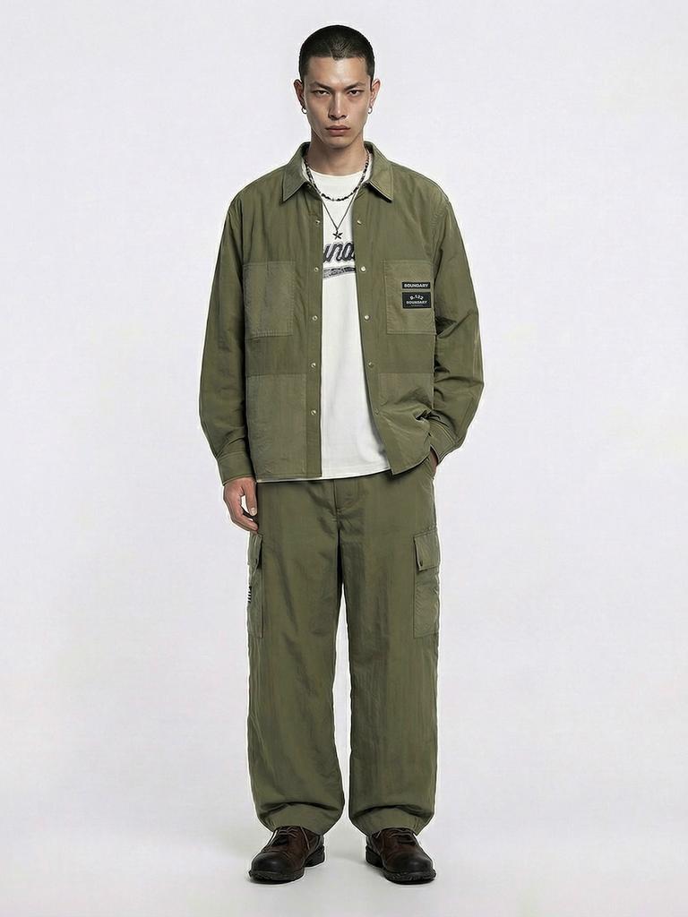 BOUNDARY B.122 Logo Cargo Pants Ka_B261Msa201