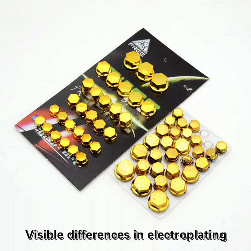 30 Stück Motorrad Schraubenkappen Abdeckungsset Motorroller Kopfschraube Mutter Bolzen Kappen Abdeckung Dekoration Motorrad Modifikationszubehör