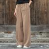 Artistic Spring/Summer Women's Cotton-Linen Wide-Leg Pants, Versatile and Casual