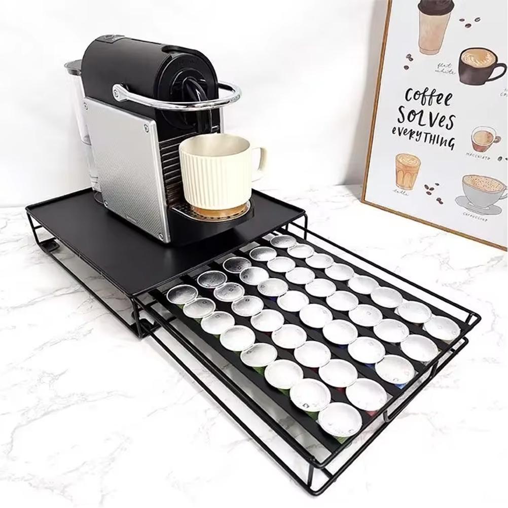 Capsule Coffee Storage Rack Drawer Style Capsule Box 40 Granule Coffee Capsules Container Household Mesa Kitchen Accessory