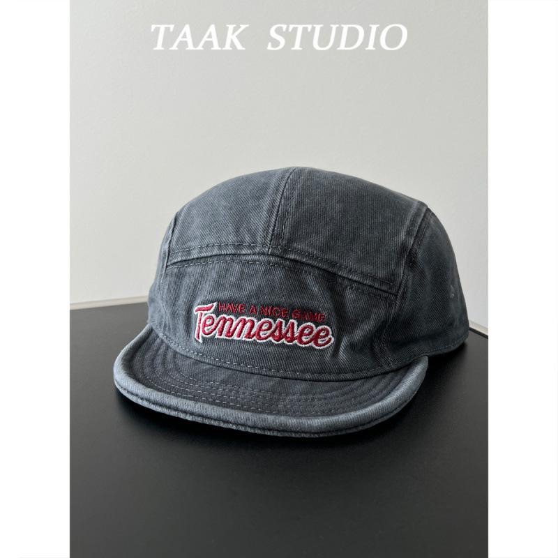 Baseball Cap Trendy Baseball Cap American Retro Ripped Baseball Cap Women Spring And Summer Washing