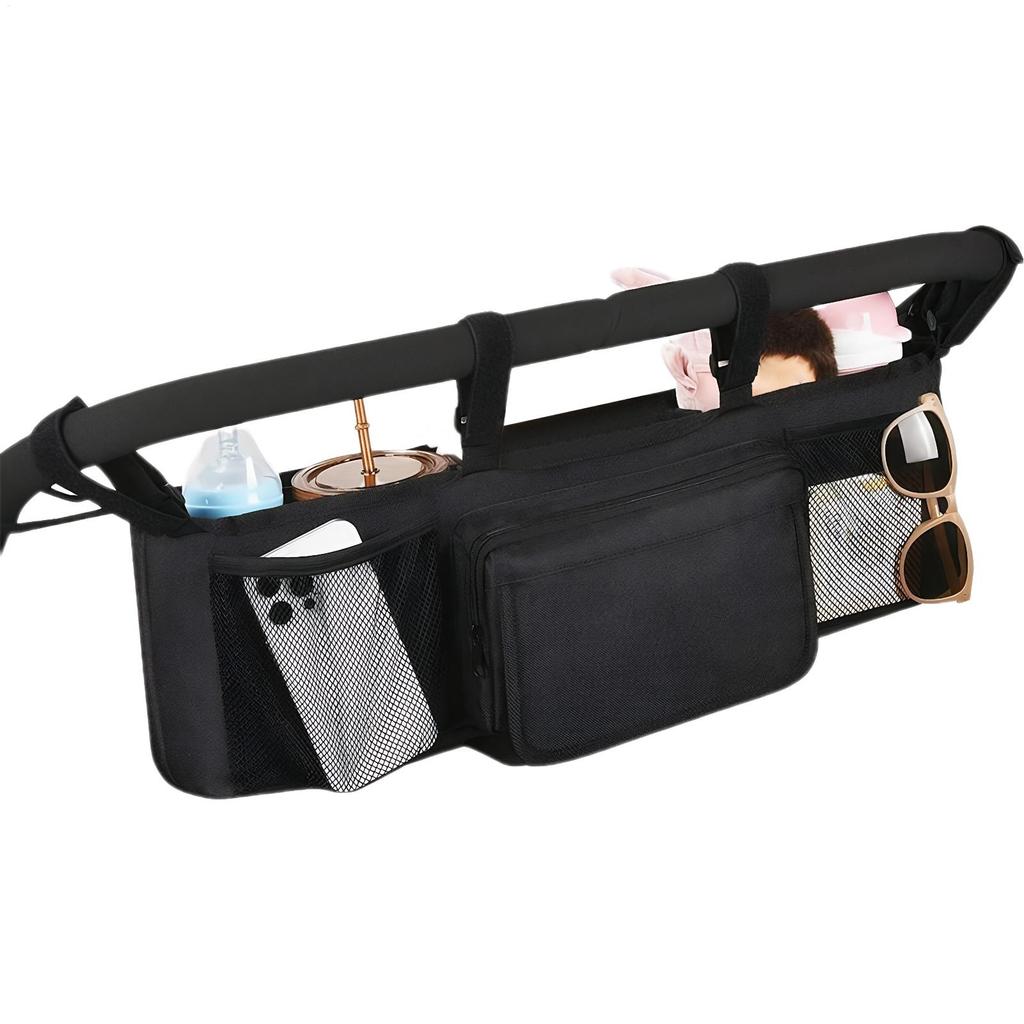 Baby Stroller Organizer Bag Double Stroller Caddy Aby Pram Organizer Bottle Holder Storage Diaper Nappy Bag Caddy Storage Bag