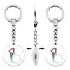 Cross Ballet Dancer Keychain