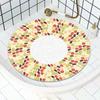 Cuscino Circolare Antiscivolo per Bagno Doccia Bagno Fondo a Rete Vuota Drenaggio Speciale Cuscinetto Anti-caduta Durevole