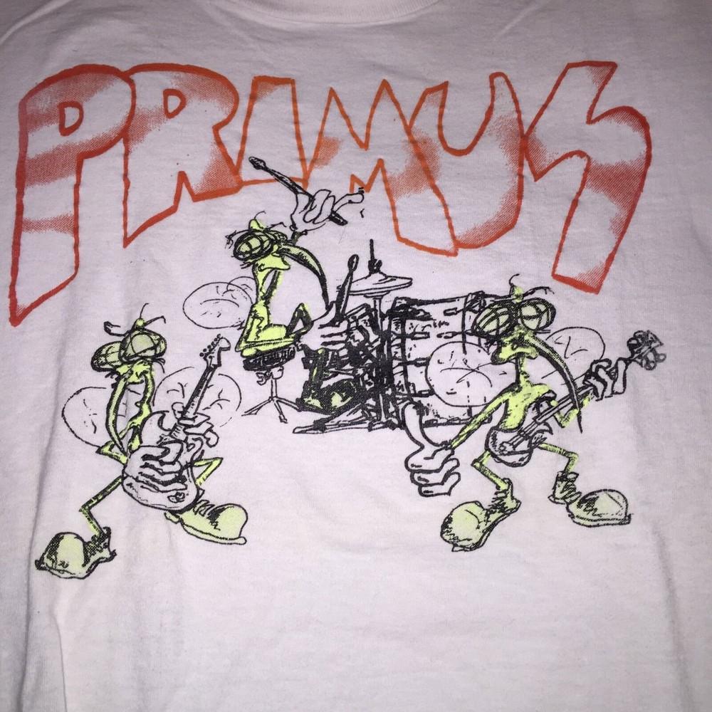 Primus Band Live On Stage White T-Shirt Cotton Unisex S-5XL Unisex T-Shirt S