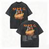 Vintage Washed Singer Karol G Tropicoqueta Tour 2026 Graphic T Shirt Fashion Hip Hop T-shirts Men Women Casual Loose T-shirt