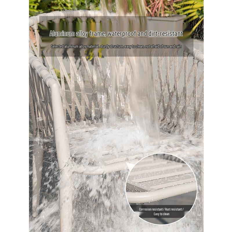 Outdoor Rattan Dining Set with Extendable Table and 8 Chairs