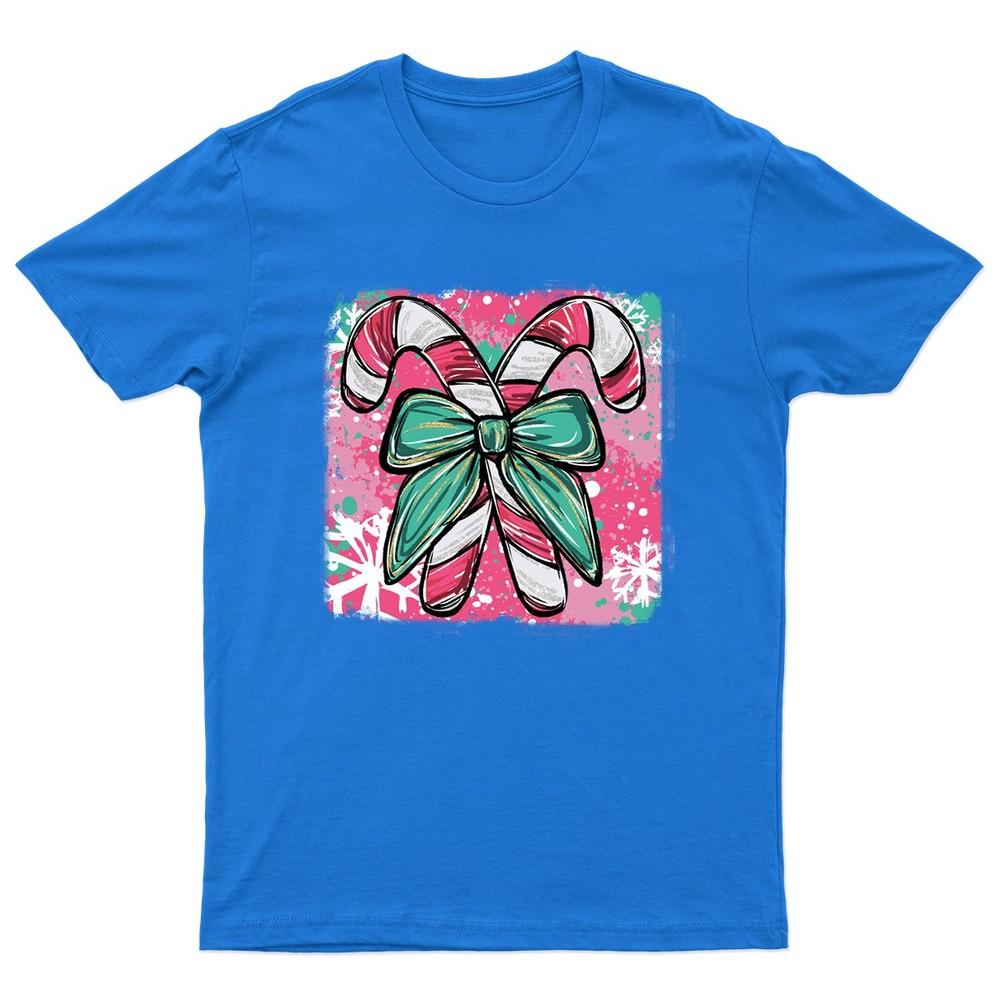Christmas Candy Canes Festive TShirt Unisex Gift Retro Seasonal Funny Xmas
